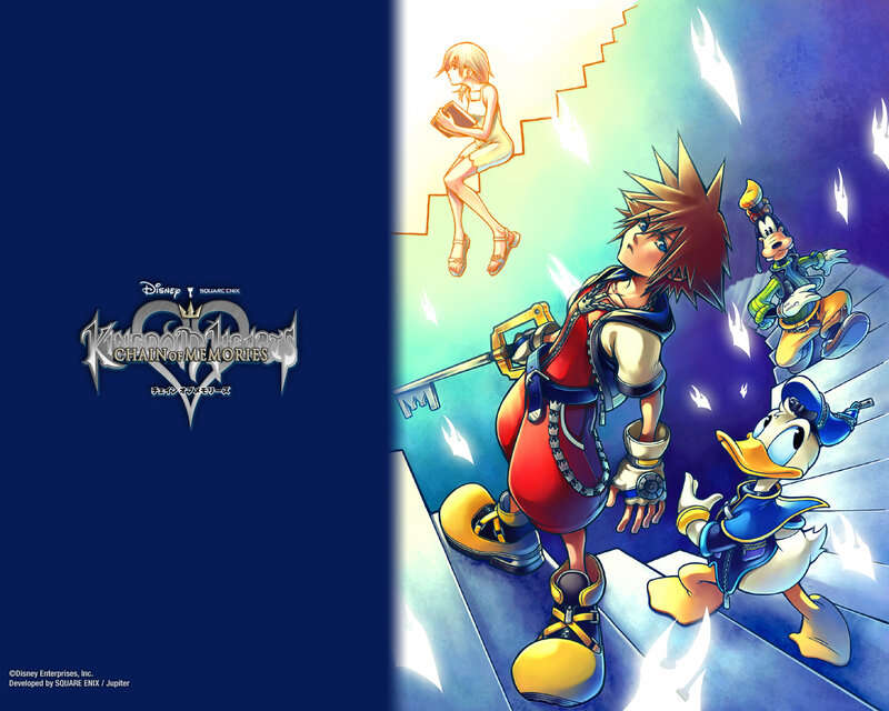 Sora and Friends on Stairs — Blue