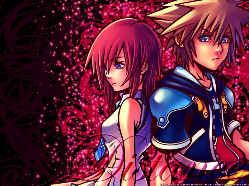 Sora and Kairi artwork
