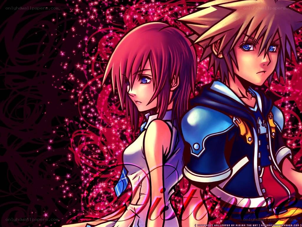 Sora and Kairi artwork