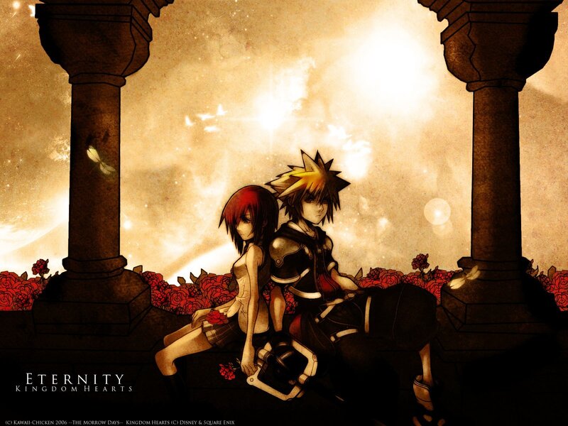 Sora and Kairi in a dream