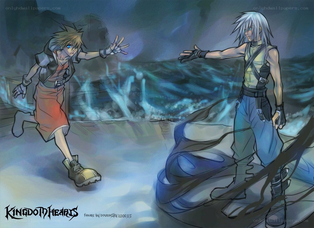 Sora and Riku face off