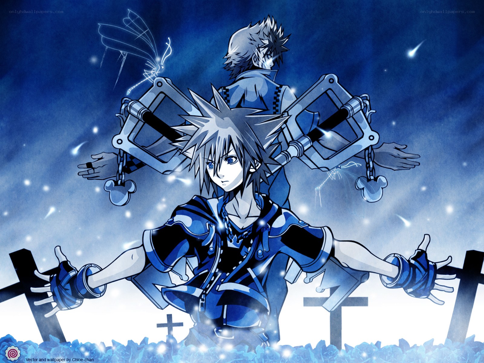 Sora in a blue world