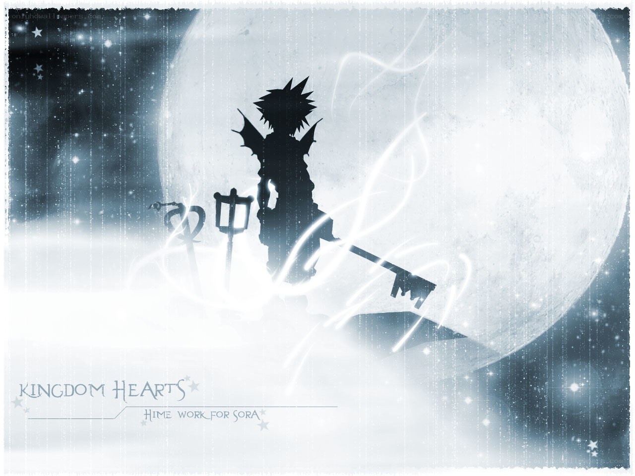 Sora silhouette with keyblade