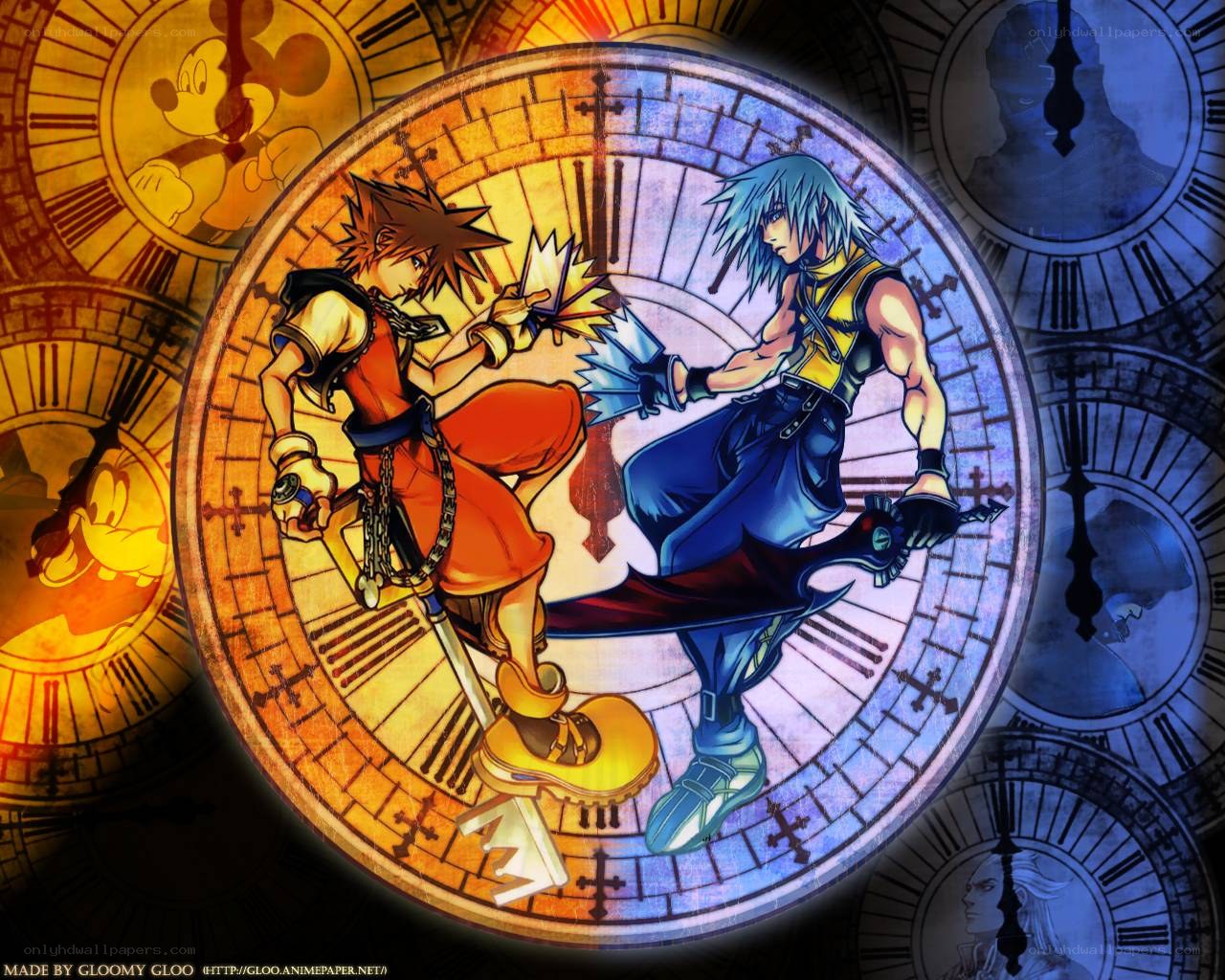 Sora vs Riku battle scene