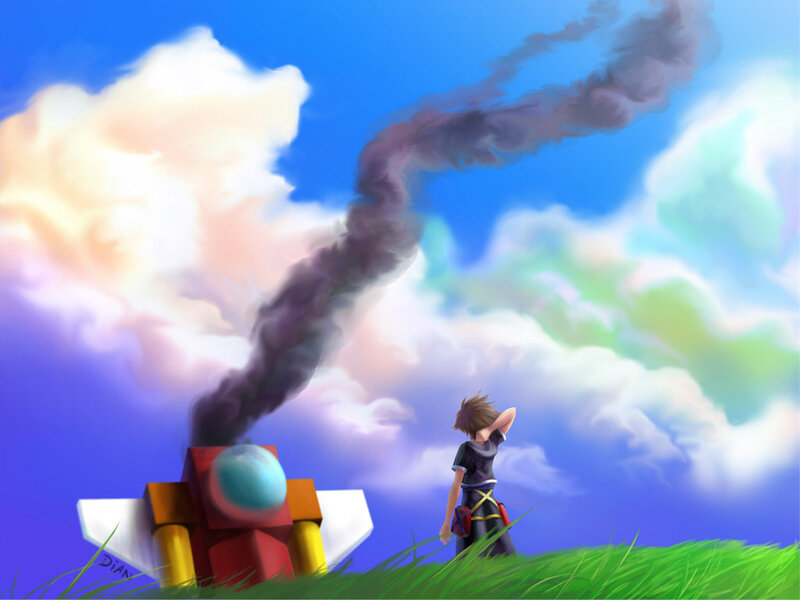 Sora watches a smoking machine