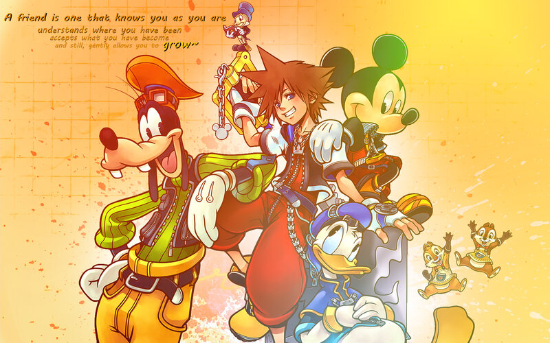 Sora with Disney Friends