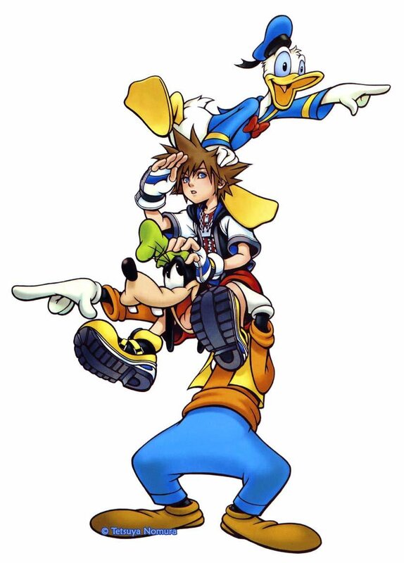 Sora with Donald and Goofy