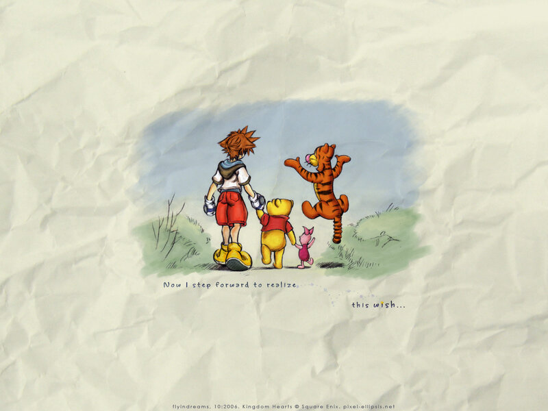 Sora with Winnie the Pooh — Yellow