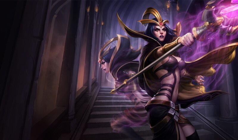 Soraka in a dark hall