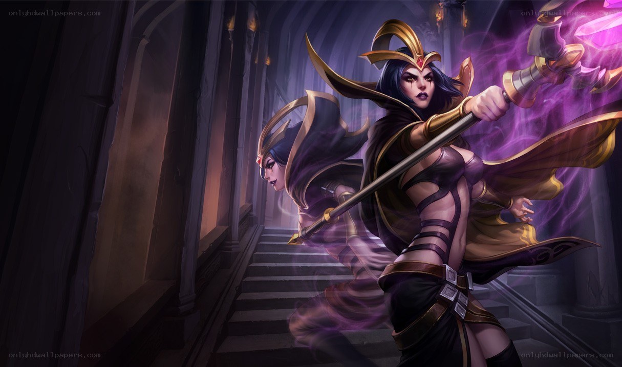 Soraka in a dark hall