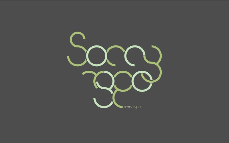 Sorry Typo logo design
