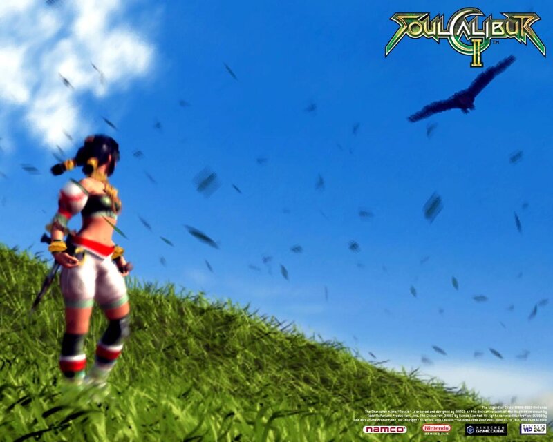 Soul Calibur II character on a hill