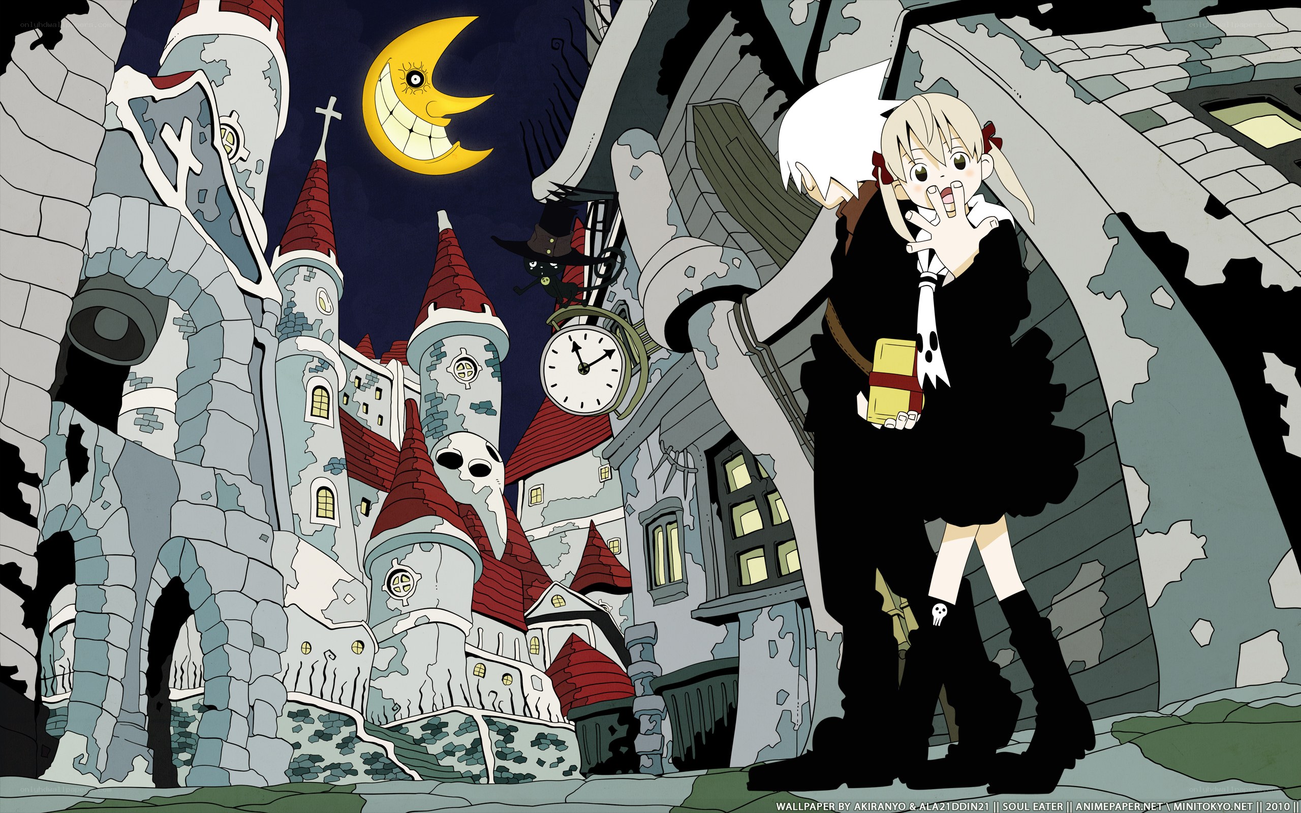 Soul Eater characters at night