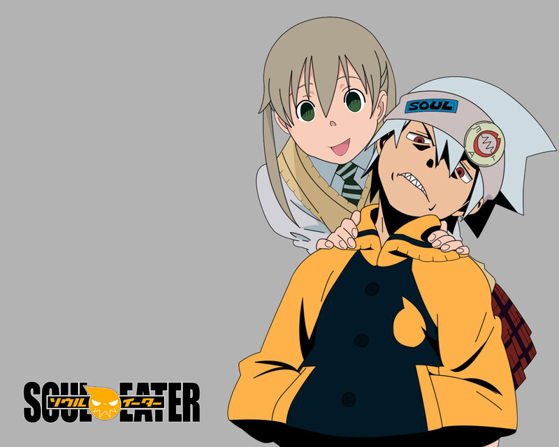 Soul Eater characters in a playful moment