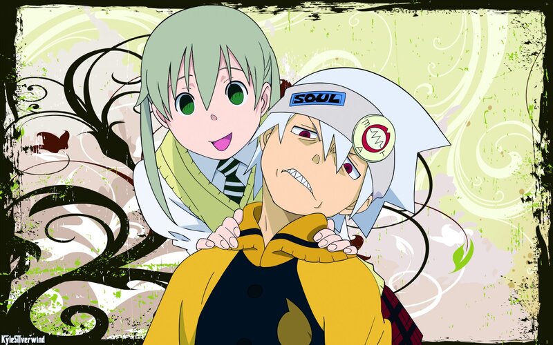 Soul Eater characters in a playful moment