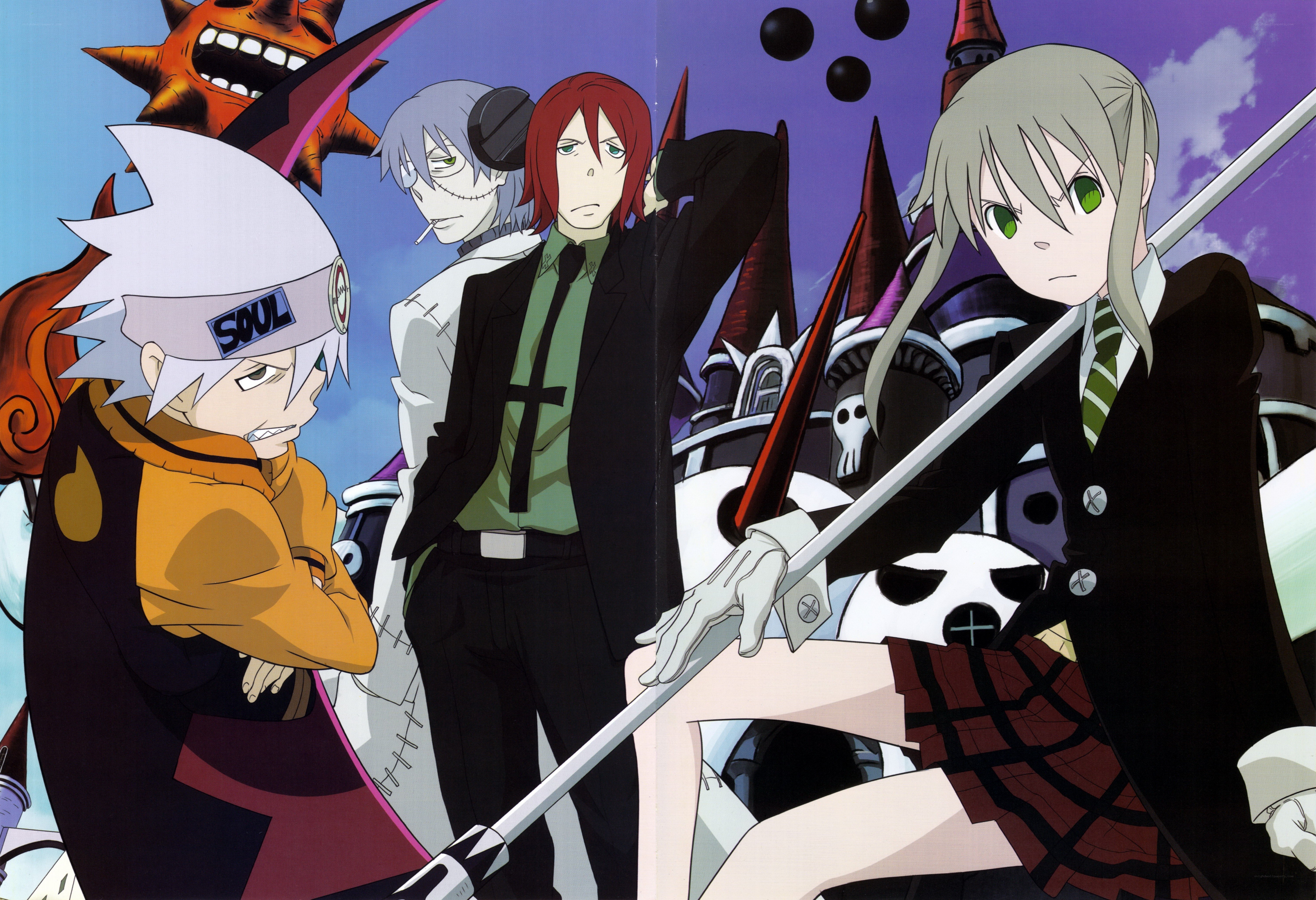 Soul Eater characters in action
