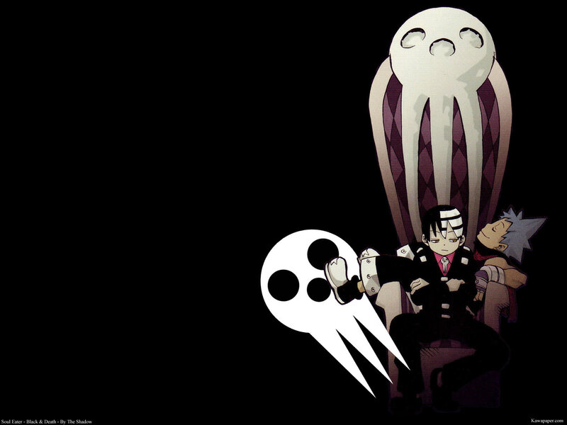 Soul Eater characters on throne
