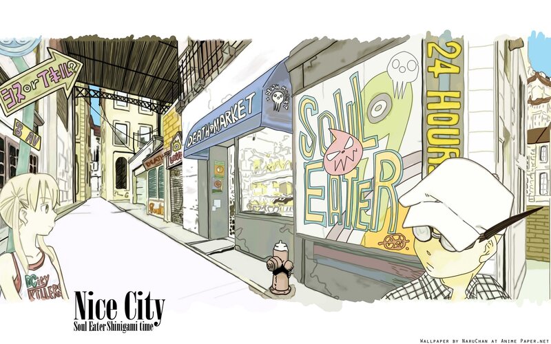 Soul Eater city scene