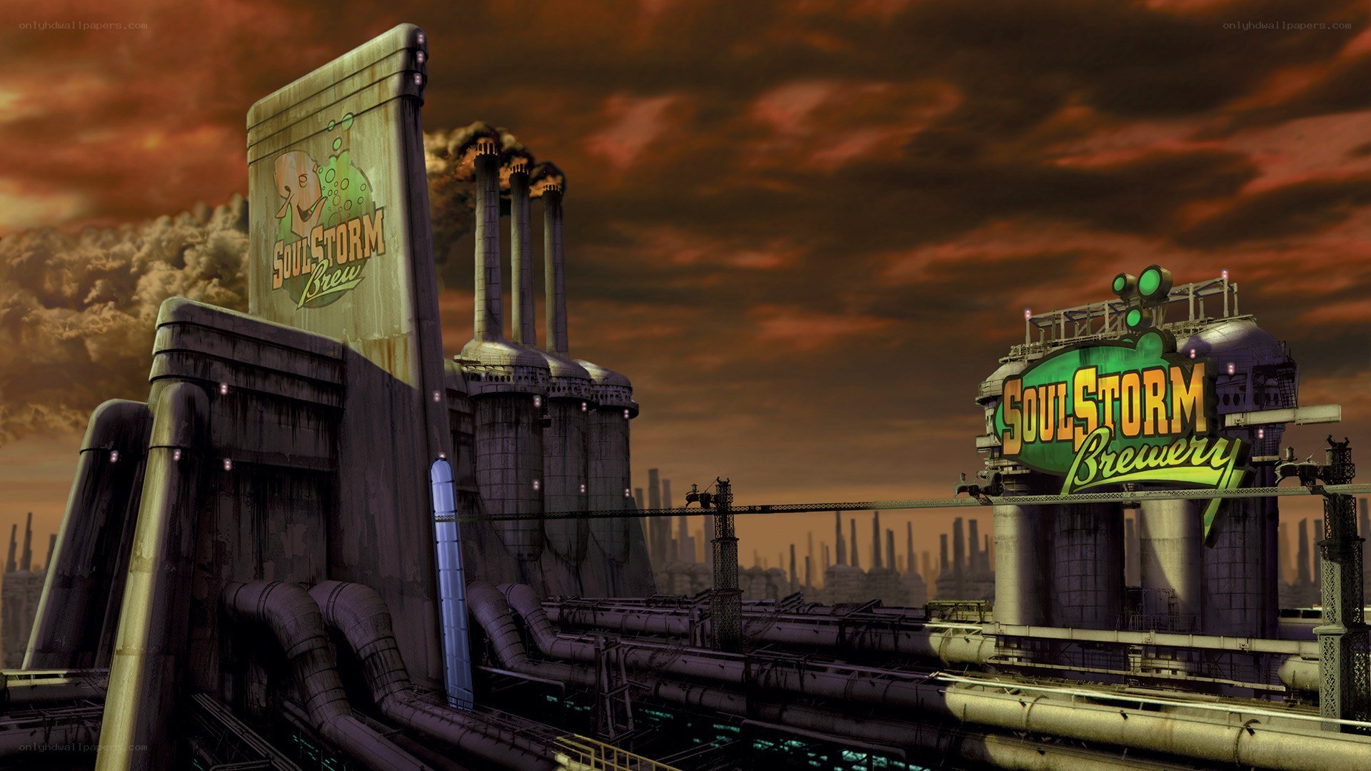 SoulStorm Brewery industrial scene