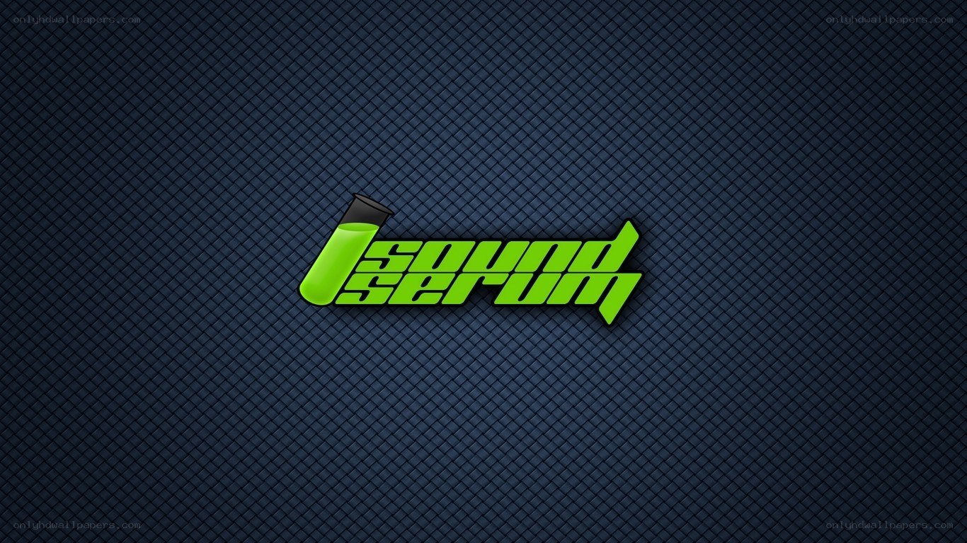 Sound Serum logo on dark background