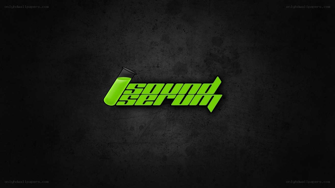 Sound Serum logo on dark background