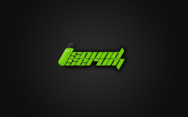 Sound Serum logo on dark background