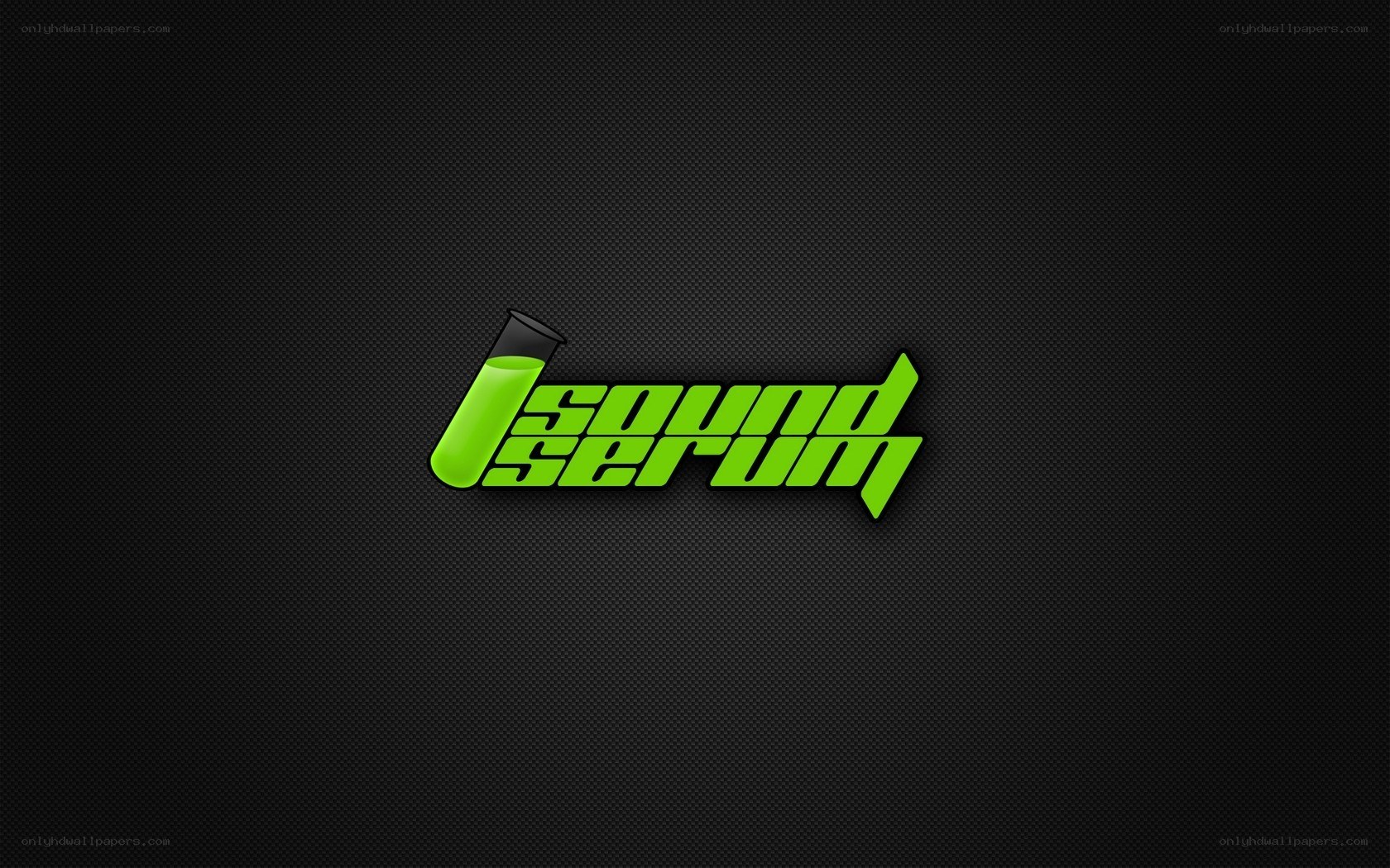 Sound Serum logo on dark background