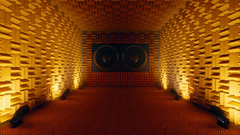 Soundproof Room with Speakers