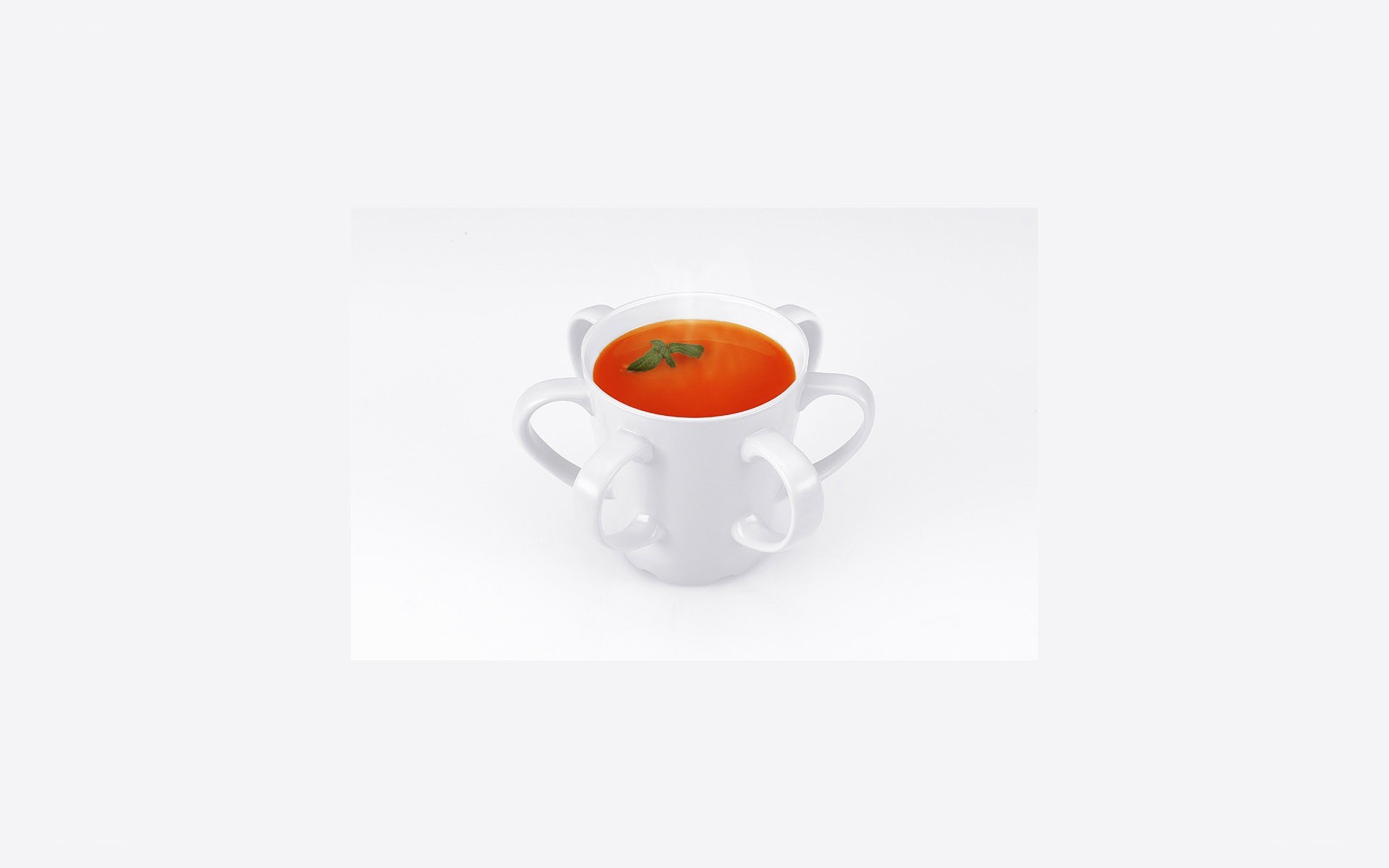 Soup cup with multiple handles