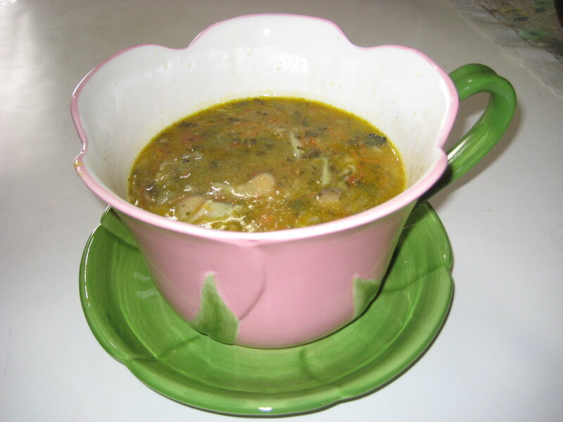 Soup in a Flower-shaped Cup