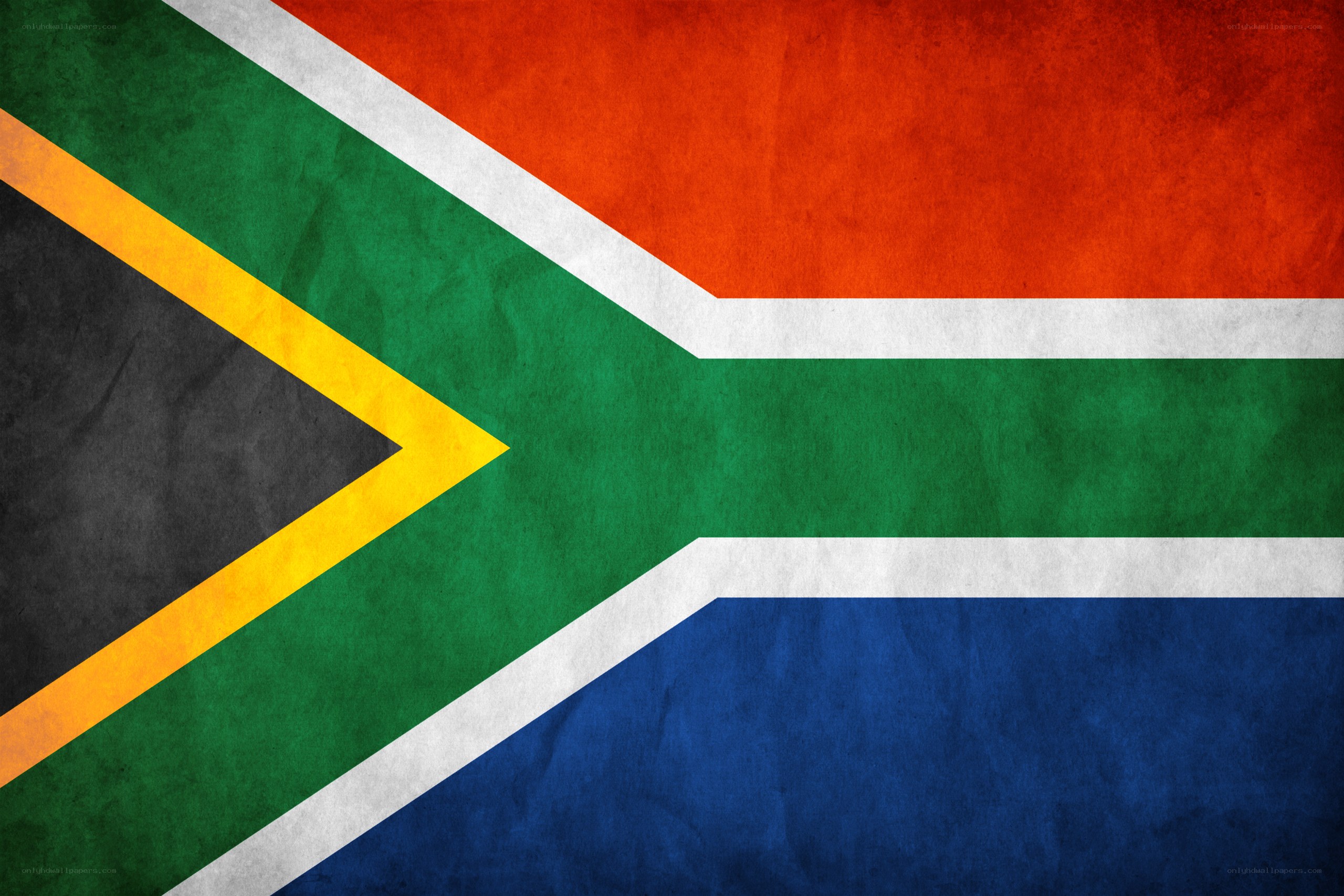 South African flag with texture