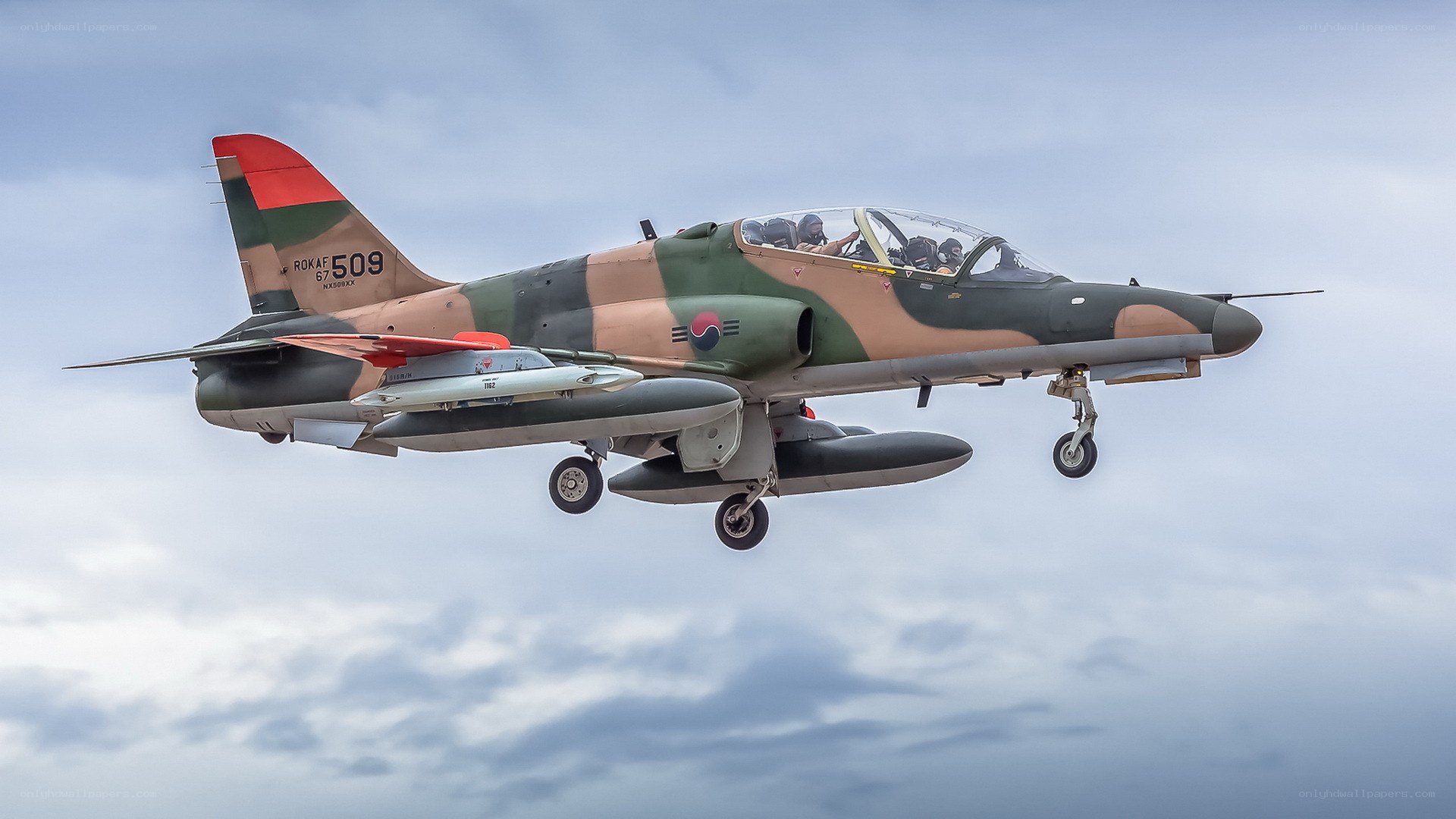 South Korean jet in flight