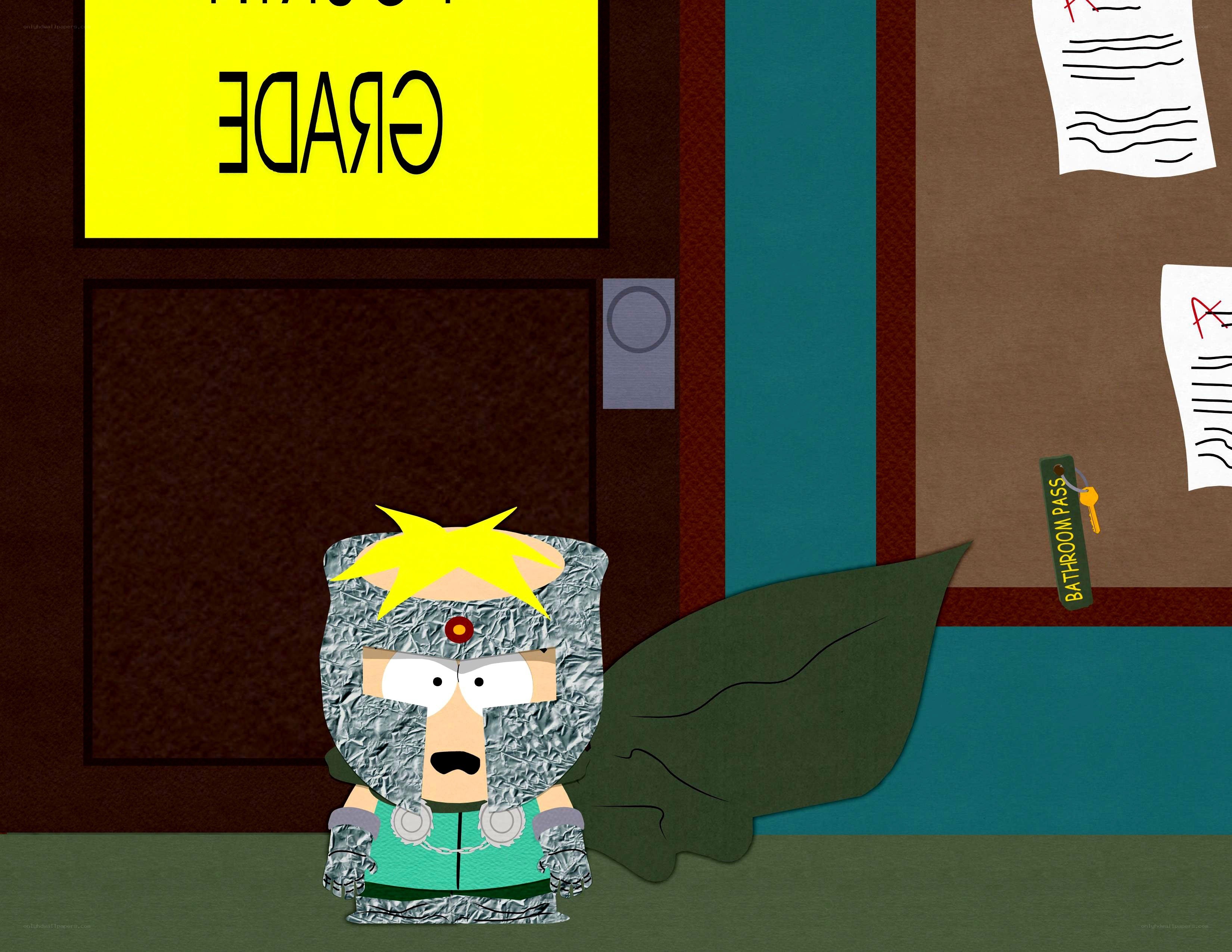 South Park character in armor