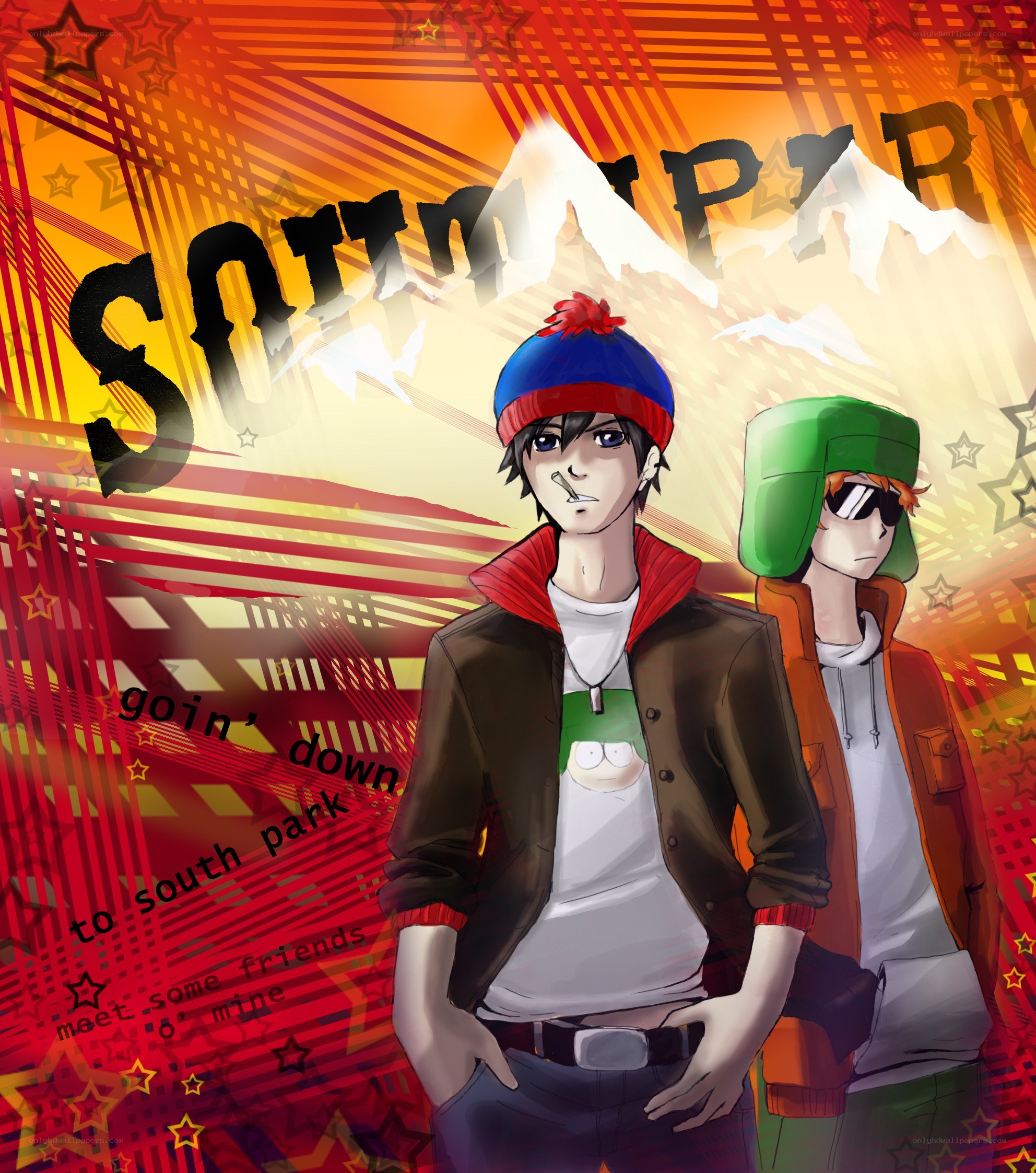 South Park characters art