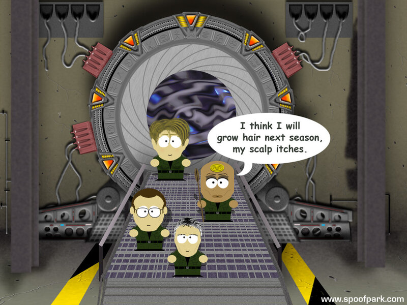 South Park characters at stargate