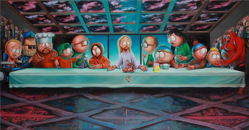 South Park Characters at Table