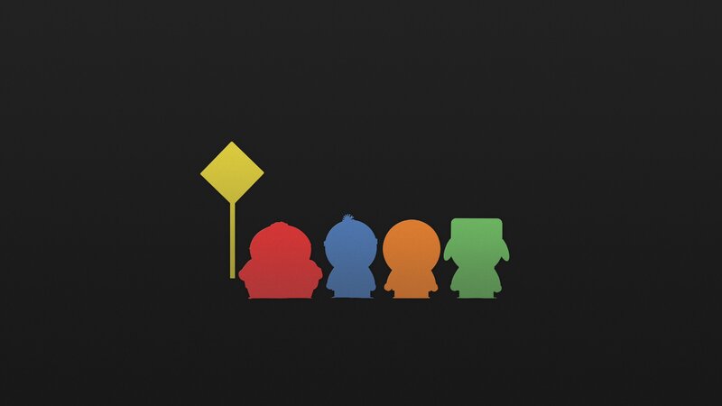 South Park Characters — Black, Neutral, Minimalist