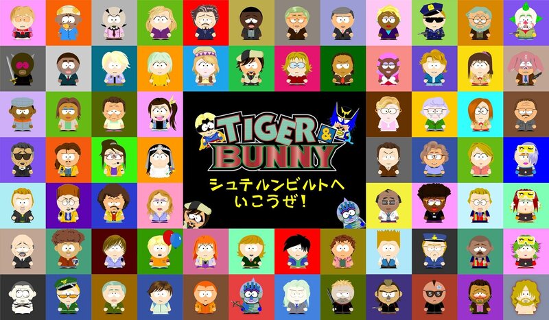 South Park characters grid