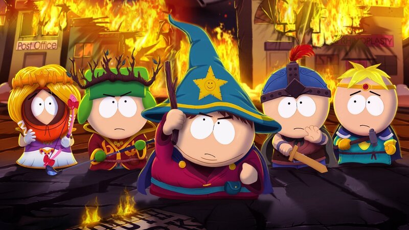 South Park Characters in Fantasy Costumes — Yellow, Dramatic