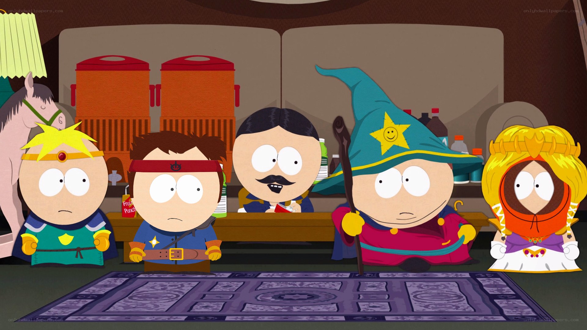 South Park characters in fantasy costumes