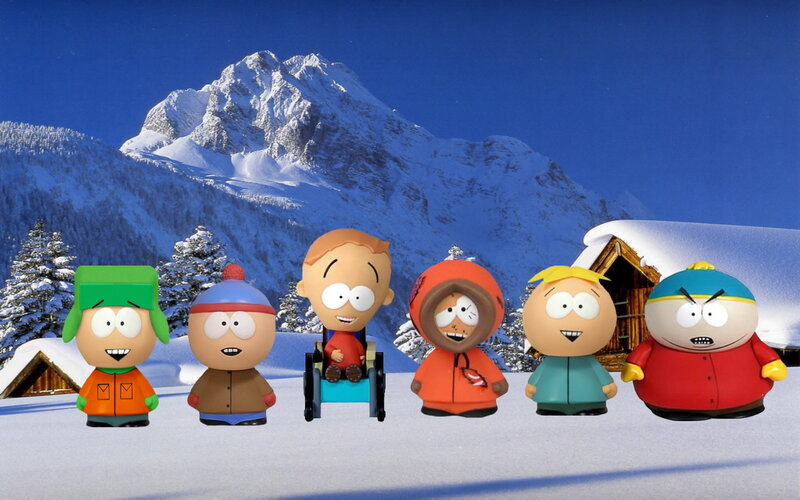 South Park Characters in Snow