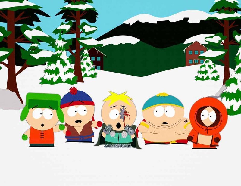 South Park Characters in Snow — White