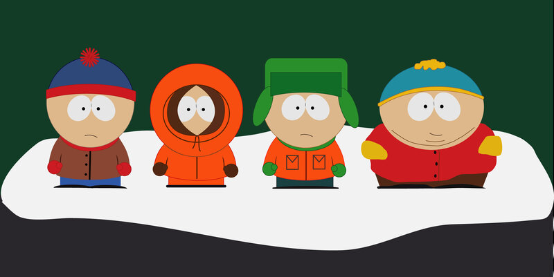 South Park characters in winter