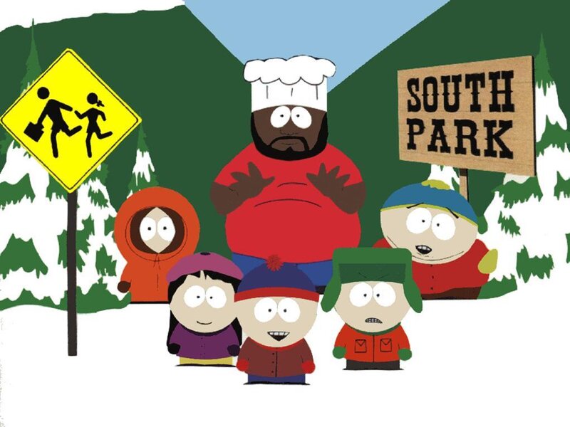 South Park characters in winter