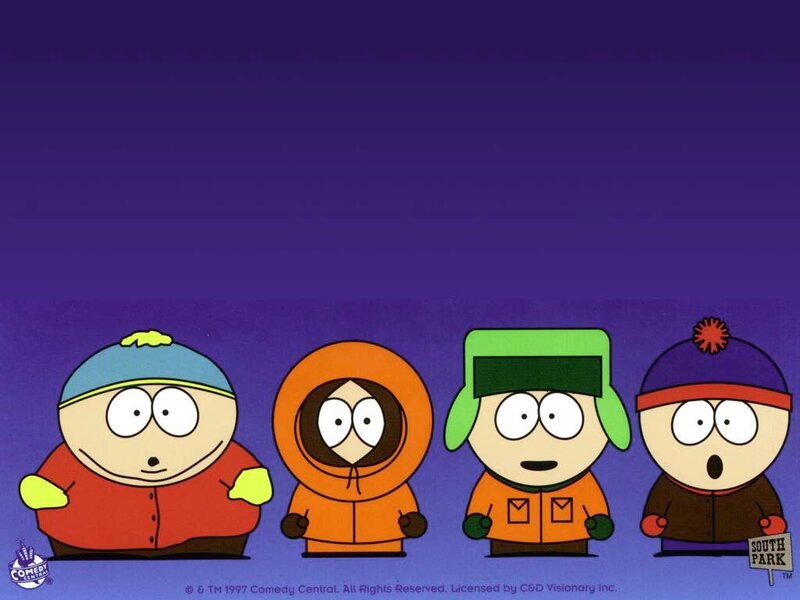 South Park characters in winter clothes