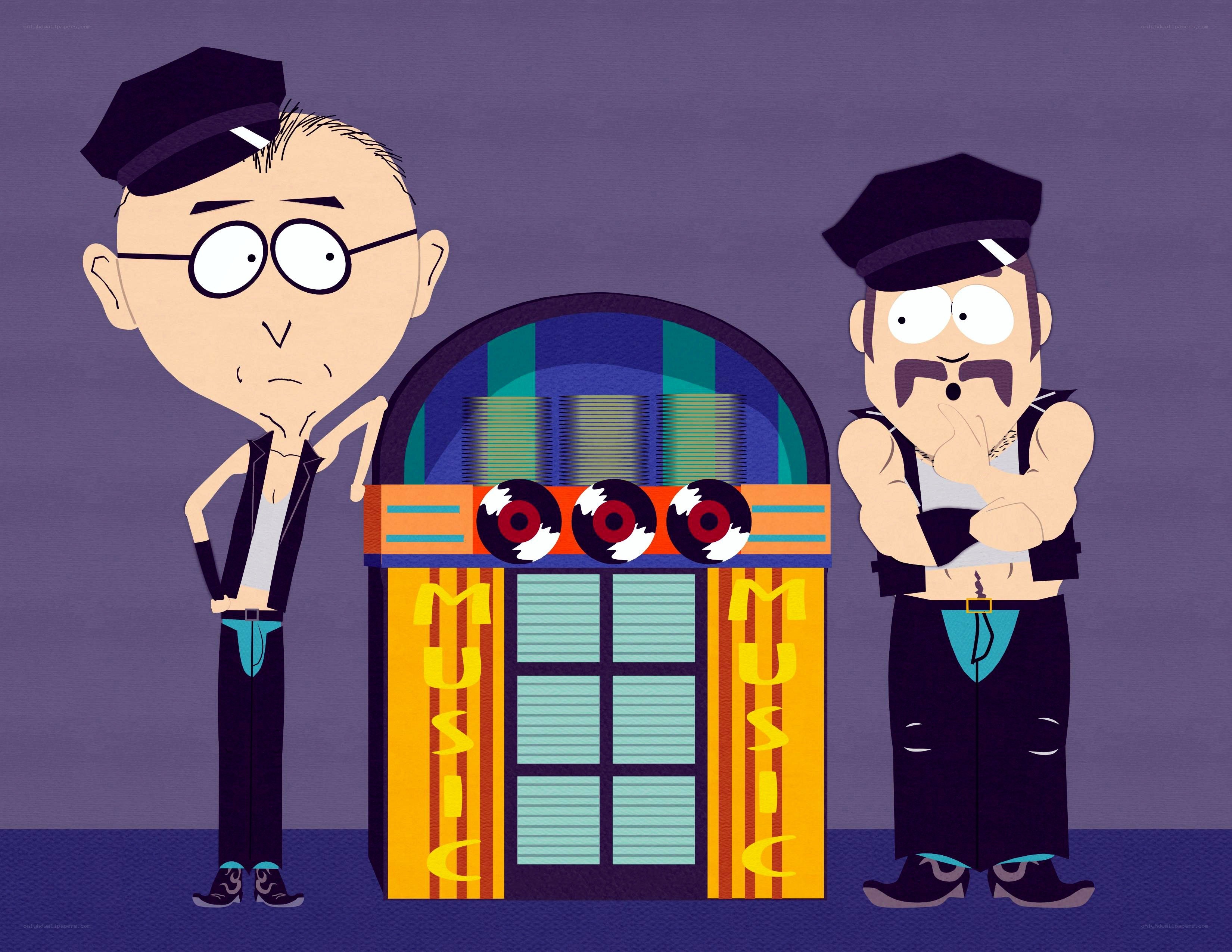 South Park characters with jukebox