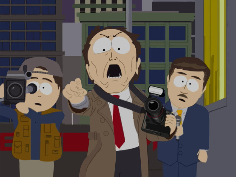 South Park reporters in action