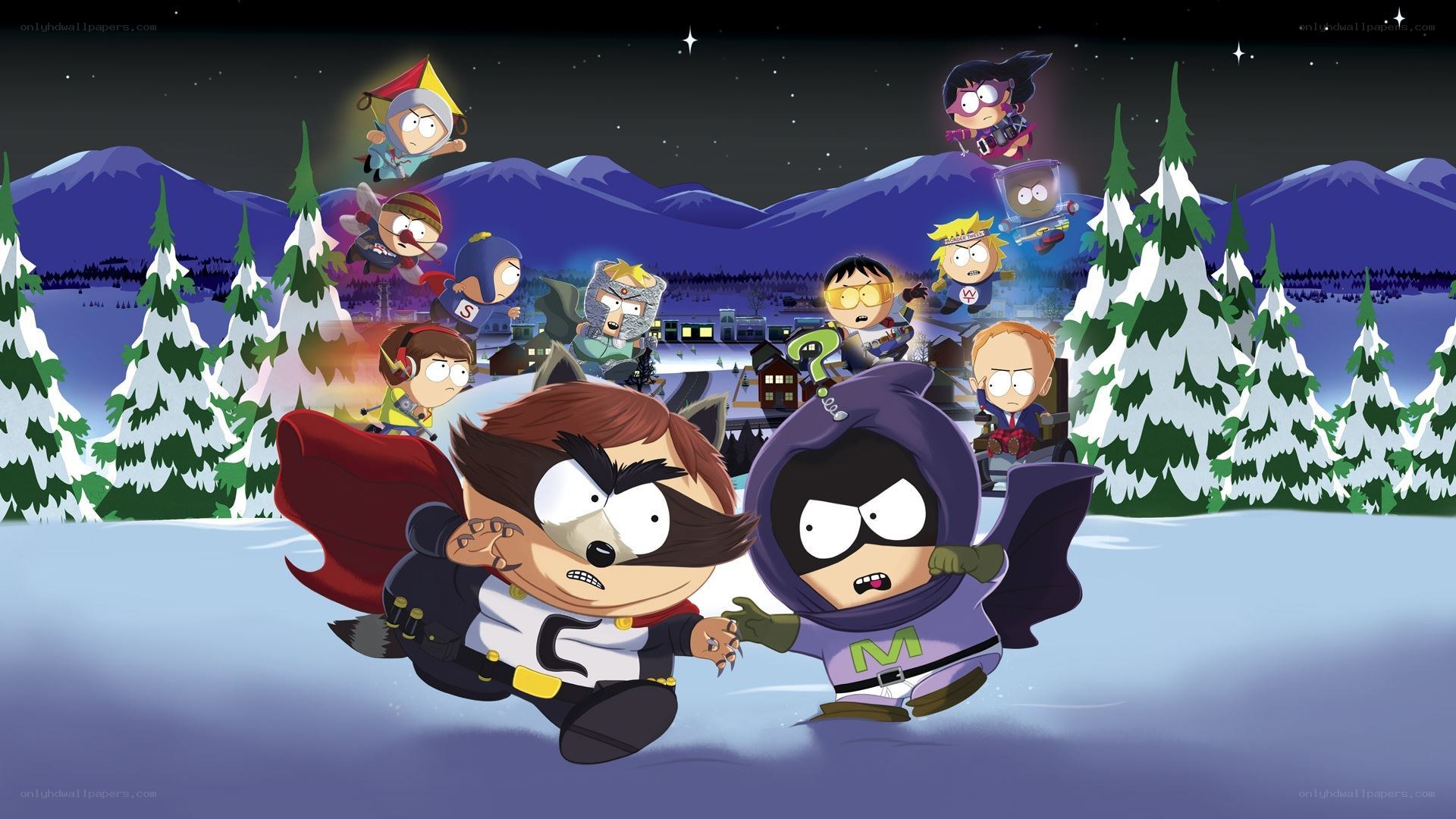 South Park superheroes in winter