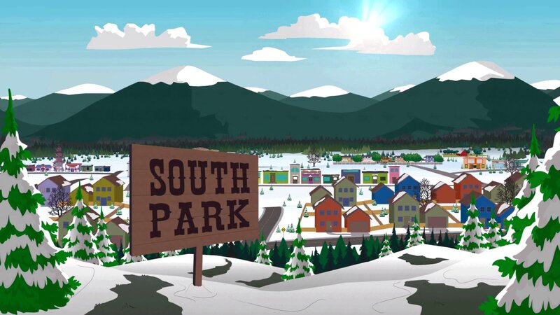 South Park Town Sign