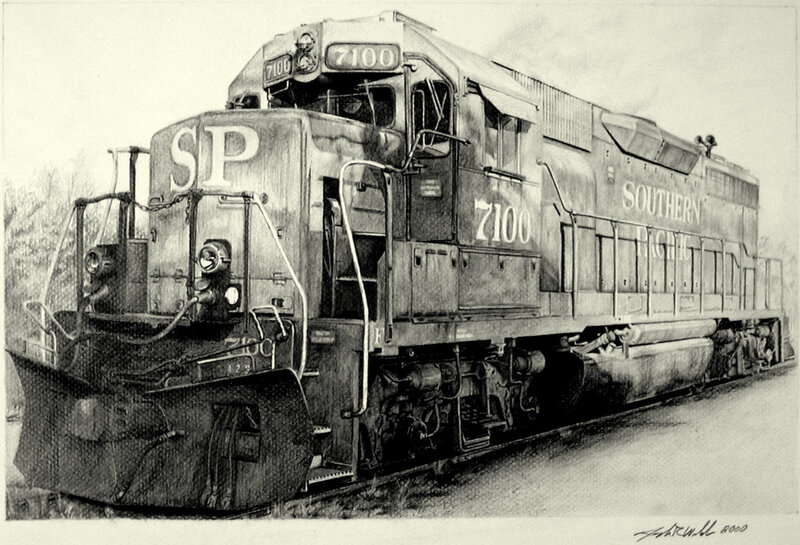 Southern Pacific locomotive 7100